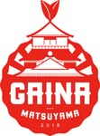 「GAINA MATSUYAMA 2018」ロゴ