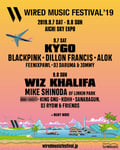 「WIRED MUSIC FESTIVAL'19」告知ビジュアル