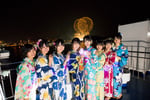 「2019年 広島みなと 夢 花火大会」の鑑賞会を行うSTU48メンバー。(c)STU