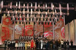 「第70回NHK紅白歌合戦」オープニングのカメラリハーサルの様子。
