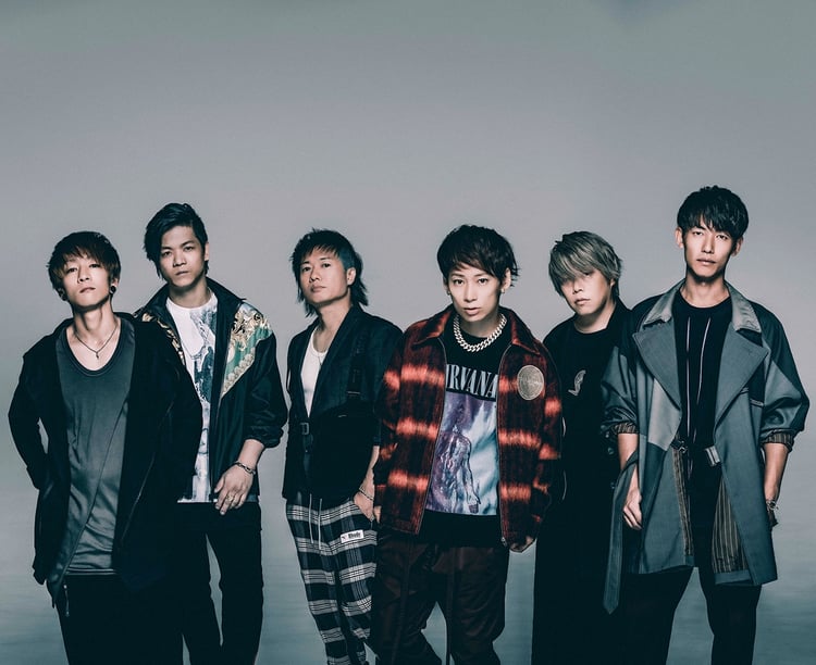 UVERworld。左端が彰（G, Programming）。
