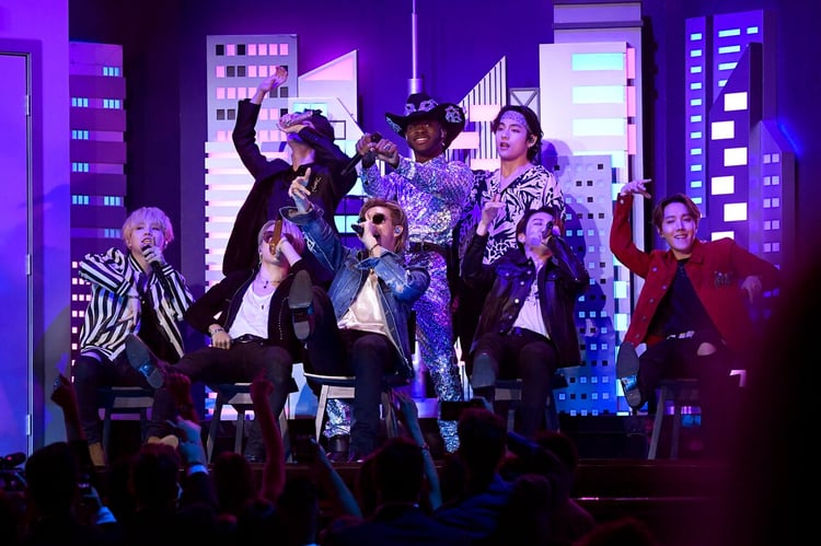 BTSとリル・ナズ・X。（写真提供：Getty Images）