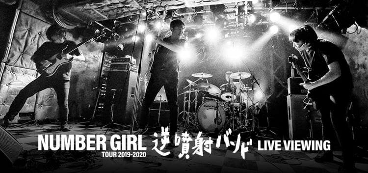 「NUMBER GIRL TOUR 2019-2020『逆噴射バンド』 LIVE VIEWING」ビジュアル