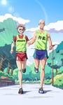 「アニ×パラ～あなたのヒーローは誰ですか～」第10弾「視覚障害者マラソン×ましろ日」キービジュアル(c)香川まさひと、若狭星・小学館／NHK