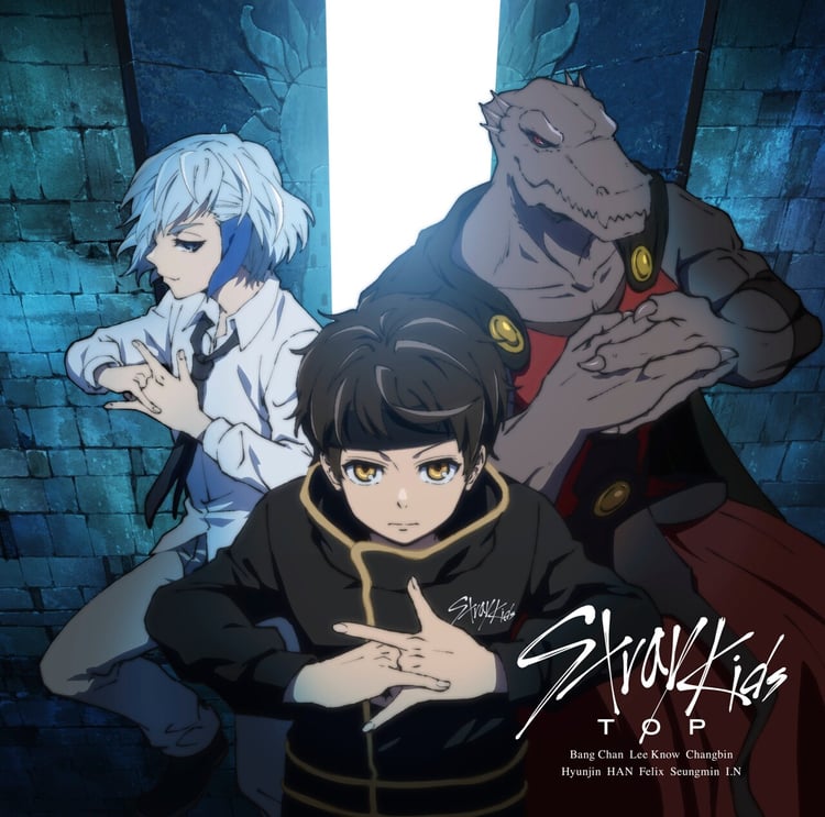 Stray Kids「TOP -Japanese ver.-」アニメ盤ジャケット
