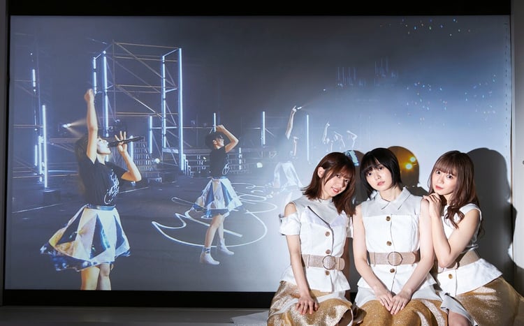 私立恵比寿中学の真山りか、安本彩花、星名美怜。