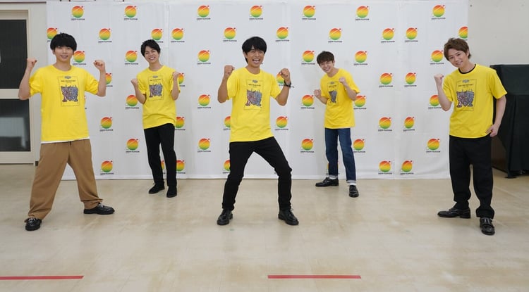 左から増田貴久（NEWS）、重岡大毅（ジャニーズWEST）、井ノ原快彦（V6）、岸優太（King & Prince）、北山宏光（Kis-My-Ft2）。(c)日本テレビ
