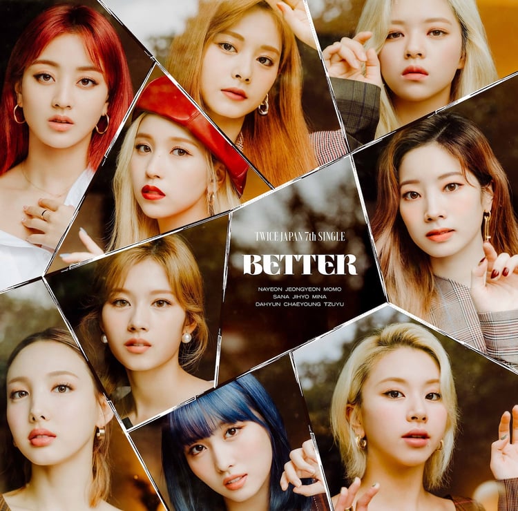 TWICE「BETTER」通常盤ジャケット