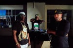 Public Enemy。右端がチャックD。（Photo by Eitan Miskevich）