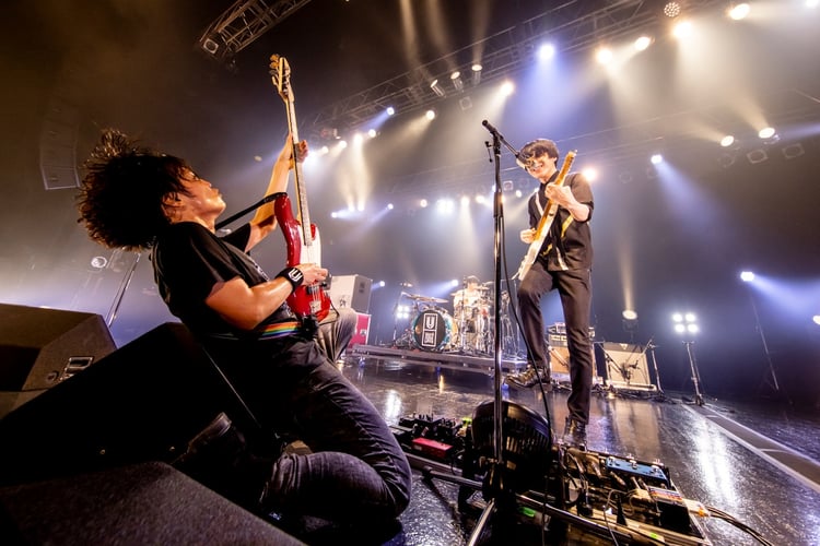 「fun time ACCIDENT 3」東京公演のUNISON SQUARE GARDEN。（Photo by Viola Kam［V'z Twinkle］）