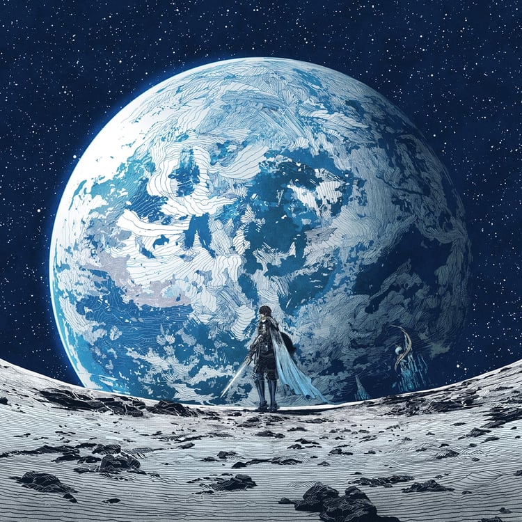 「ENDWALKER 7-inch Vinyl Single」ジャケット (c)2010 -2021 SQUARE ENIX CO., LTD. All Rights Reserved.