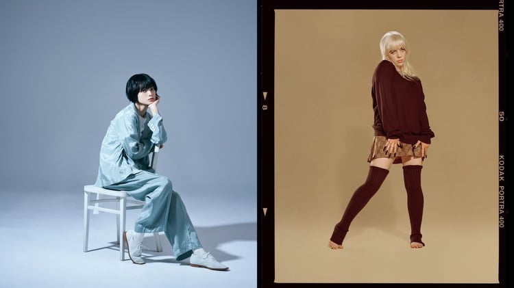 左から平手友梨奈、ビリー・アイリッシュ。