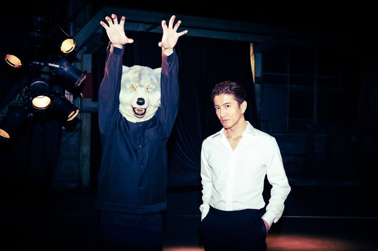 左からKamikaze Boy、木村拓哉。（Photo by 田中聖太郎）