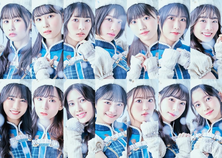 虹のコンキスタドール。上段左から3番目が的場華鈴、4番目が根本凪。
