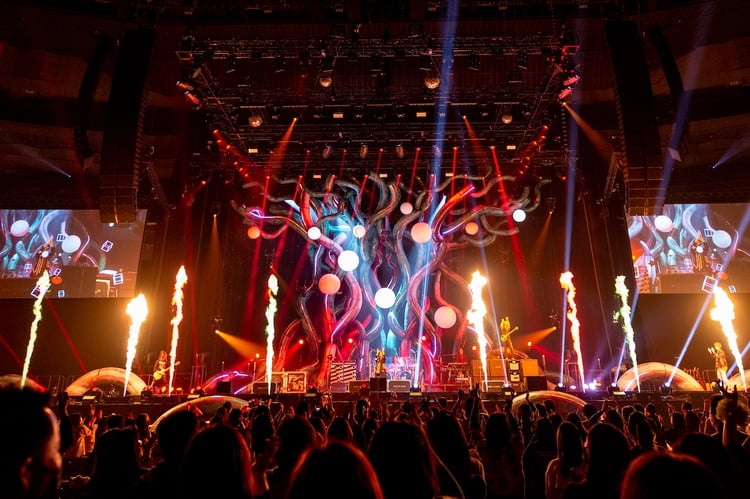 GLAY「GLAY ARENA TOUR 2021-2022 "FREEDOM ONLY"」さいたまスーパーアリーナ公演の様子。（撮影：岡田裕介）