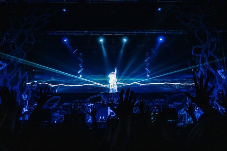 「SKY-HI HALL TOUR 2022 -八面六臂-」の様子。