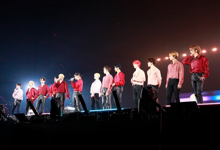 「SEVENTEEN 2022 JAPAN FANMEETING 'HANABI'」の様子。(c)PLEDIS Entertainment
