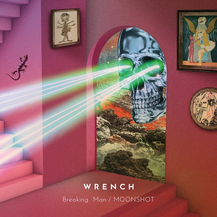 WRENCH「Breaking Man / MOONSHOT」アナログ盤ジャケット