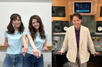 PUFFYを演じる工藤美桜（左）、松村沙友理（中央）、小室哲哉を演じる須賀健太（右）。(c)日本テレビ