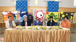 左からクリス・ペプラー、安齋肇、タモリ、松たか子、星野源。(c)テレビ朝日