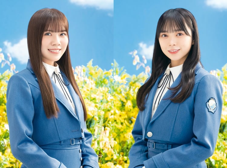 左から森本茉莉（日向坂46）、山口陽世（日向坂46）。