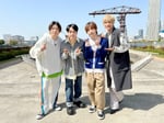 左から増田貴久（NEWS）、松田元太（Travis Japan）、中村嶺亜（7 MEN 侍）、中間淳太（ジャニーズWEST）。(c)日本テレビ