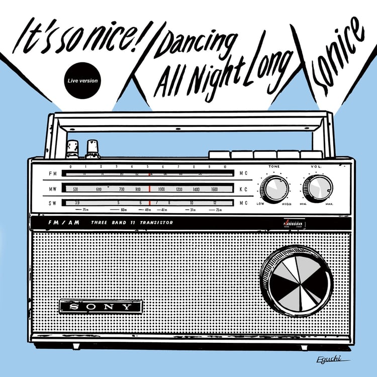 so nice「It's so nice !（Live version）/ Dancing All Night Long（Live version）」ジャケット