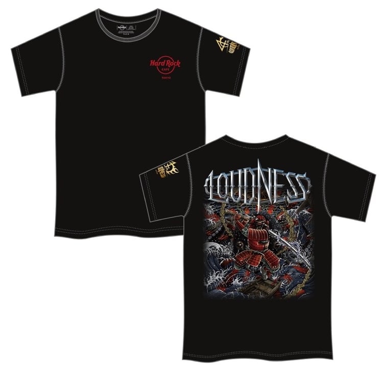「LOUDNESS x HRC TOKYO Collaboration T-shirt」デザイン