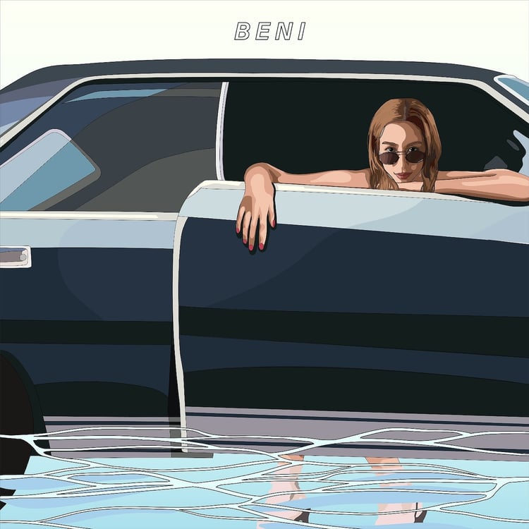 BENI「RIDE ON TIME」配信ジャケット