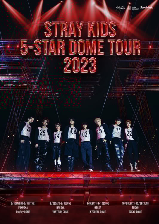 「Stray Kids 5-STAR Dome Tour 2023」ビジュアル