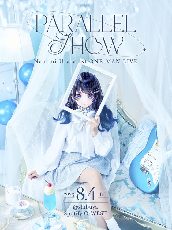 「Nanami Urara 1st ONE-MAN LIVE "Parallel Show"」キービジュアル