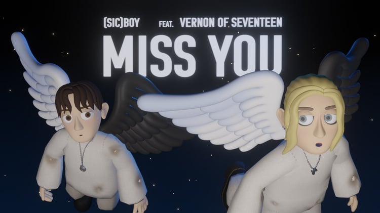 (sic)boy「Miss You feat. Vernon of SEVENTEEN」アニメーションビデオより。