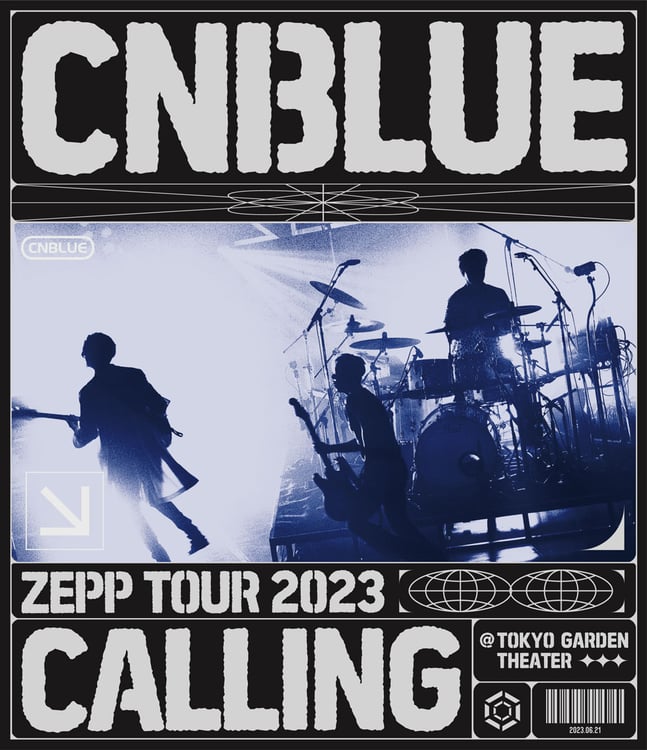 CNBLUE「ZEPP TOUR 2023 ～CALLING～＠TOKYO GARDEN THEATER」通常盤Blu-rayジャケット