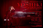 「EVENING / BREAKFAST with YOSHIKI 2023 in TOKYO JAPAN 世界一豪華なDINNER SHOW」告知ビジュアル