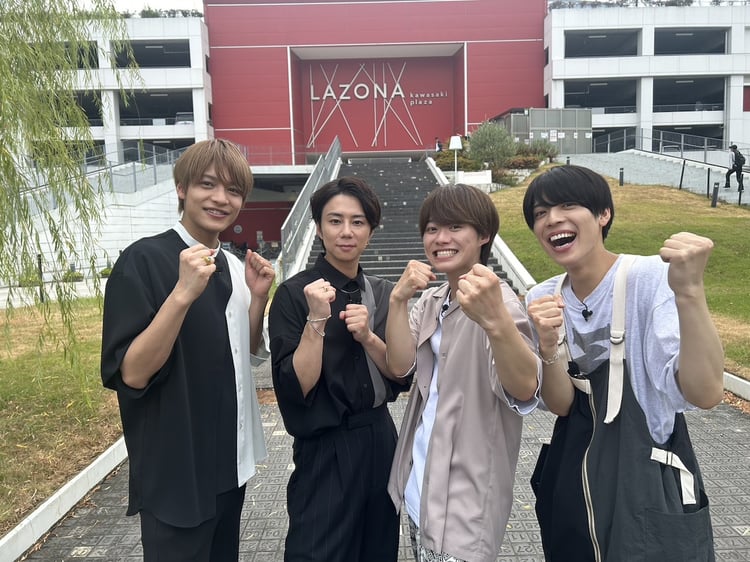 左から中間淳太、北山宏光、大橋和也、松島聡。(c)日本テレビ