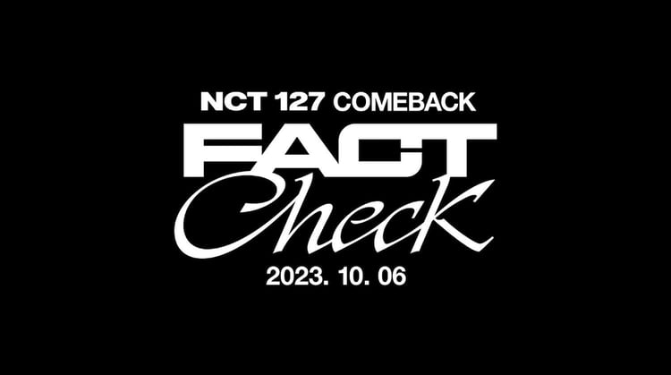 NCT 127「Fact Check」告知ビジュアル（NCT 127 Twitter @NCTsmtown_127）