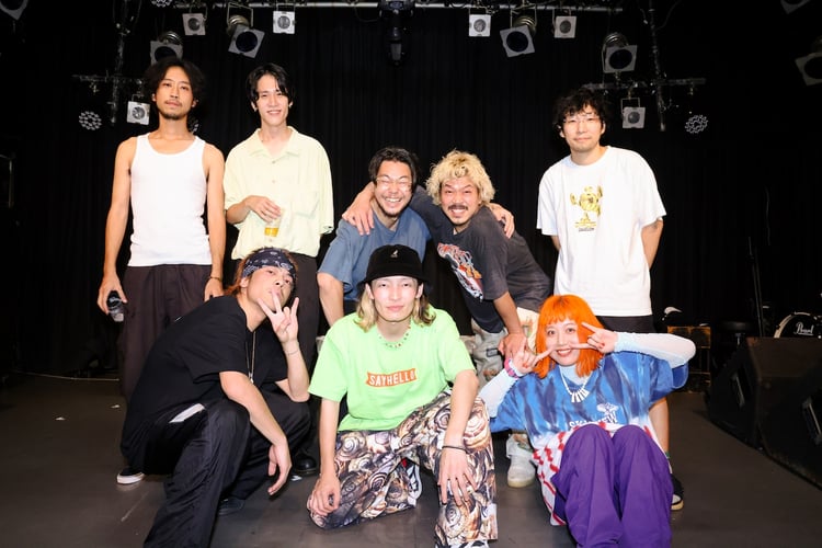 「ライブナタリー “ODD Foot Works × NIKO NIKO TAN TAN × カメレオン・ライム・ウーピーパイ”」出演者（Photo by Hayato Niiya）