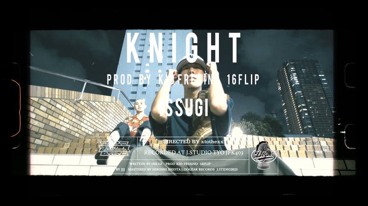 ISSUGI「Knight」ミュージックビデオより。