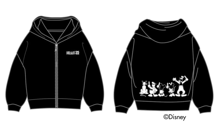 【メーカー公式ショップ】 ハロプロとディズニーの周年記念オリジナルパーカー発売、ペン アイドル