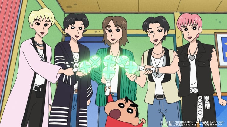 TOMORROW X TOGETHER「クレヨンしんちゃん」に本人役で登場 | JOYSOUND