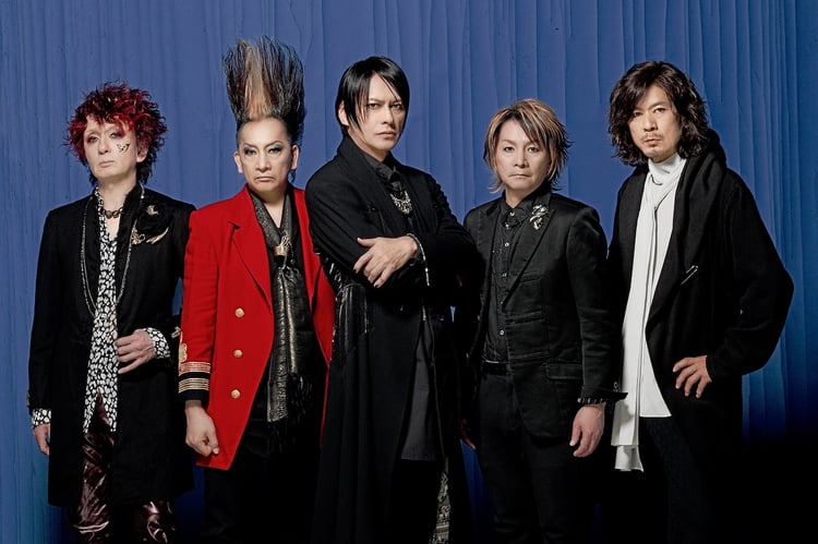 BUCK-TICK。左端が今井寿（G）、中央櫻井敦司（Vo）。