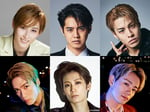 上段左から水美舞斗、片寄涼太、RIKU、下段左から藤原樹、瀬央ゆりあ、浦川翔平。(c)2023 HiGH&LOW THE 戦国 製作委員会