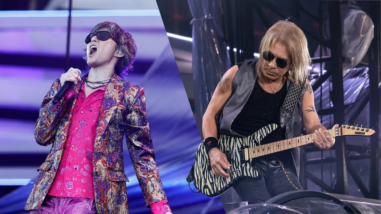 WOWOWライブ / WOWOWオンデマンド「年末年始SP！ B'z 14時間一挙放送」告知ビジュアル