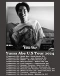 「Yuma Abe North America Tour 2024」フライヤー