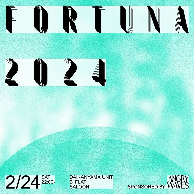 「ANGRY WAVES presents FORTUNA 2024」告知ビジュアル