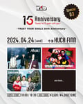 「Live House R.A.D 15th Anniversary～TRUST YOUR SOULS 20th Anniversary～」HUCK FINN公演告知ビジュアル