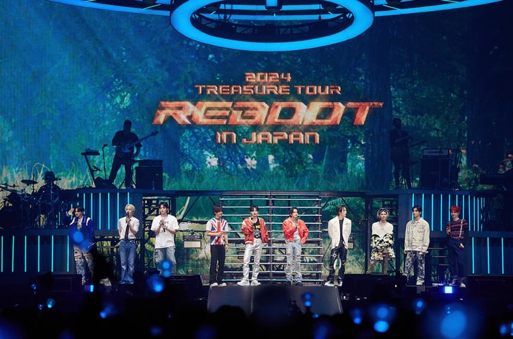 「2024 TREASURE TOUR【REBOOT】IN JAPAN」の様子。