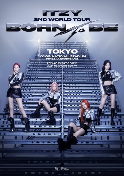 「ITZY 2ND WORLD TOUR＜BORN TO BE＞in JAPAN」ポスタービジュアル