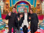 左から加藤浩次（極楽とんぼ）、須賀健太、香取慎吾、松岡充（SOPHIA）。(c)日本テレビ