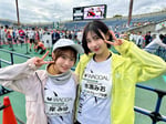 岸みゆと水湊みお。 (c)#ババババンビ/京都マラソン2024/バンビ京都マラソン
